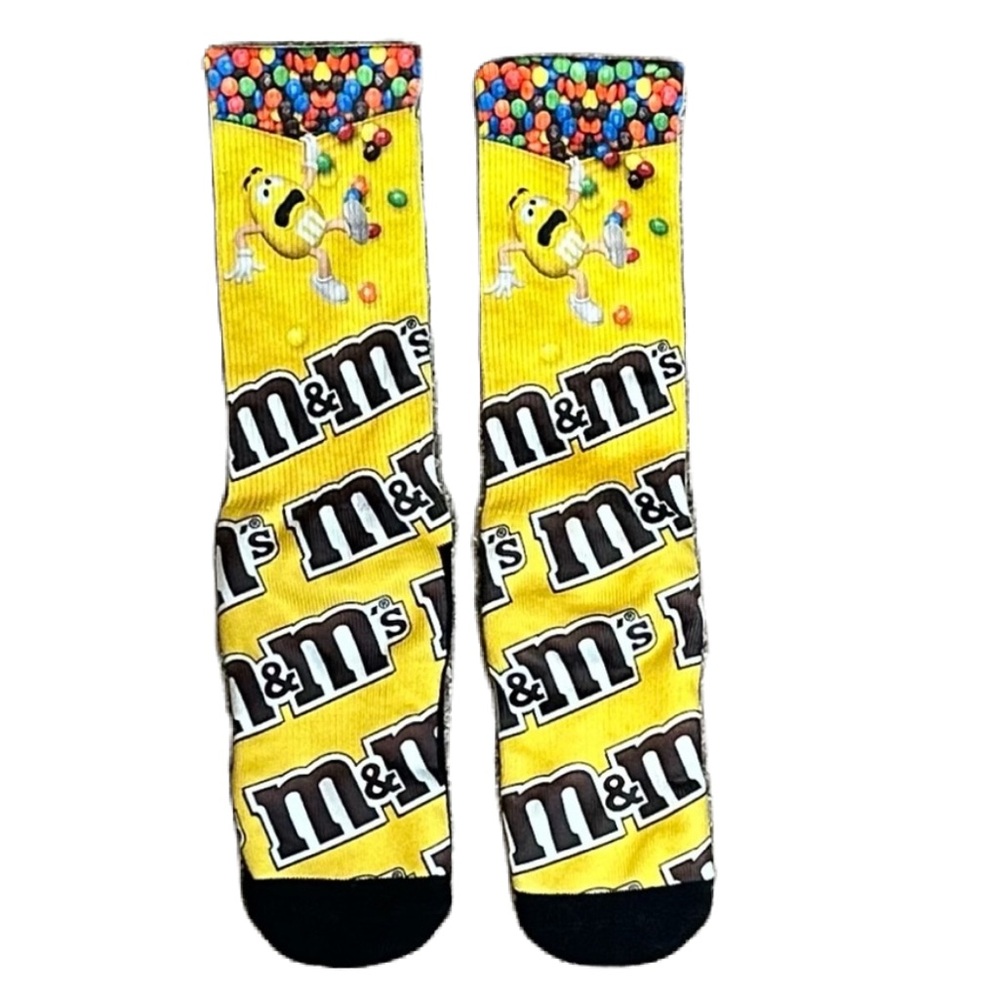 M&M's Yellow Peanut m & m’s Socks